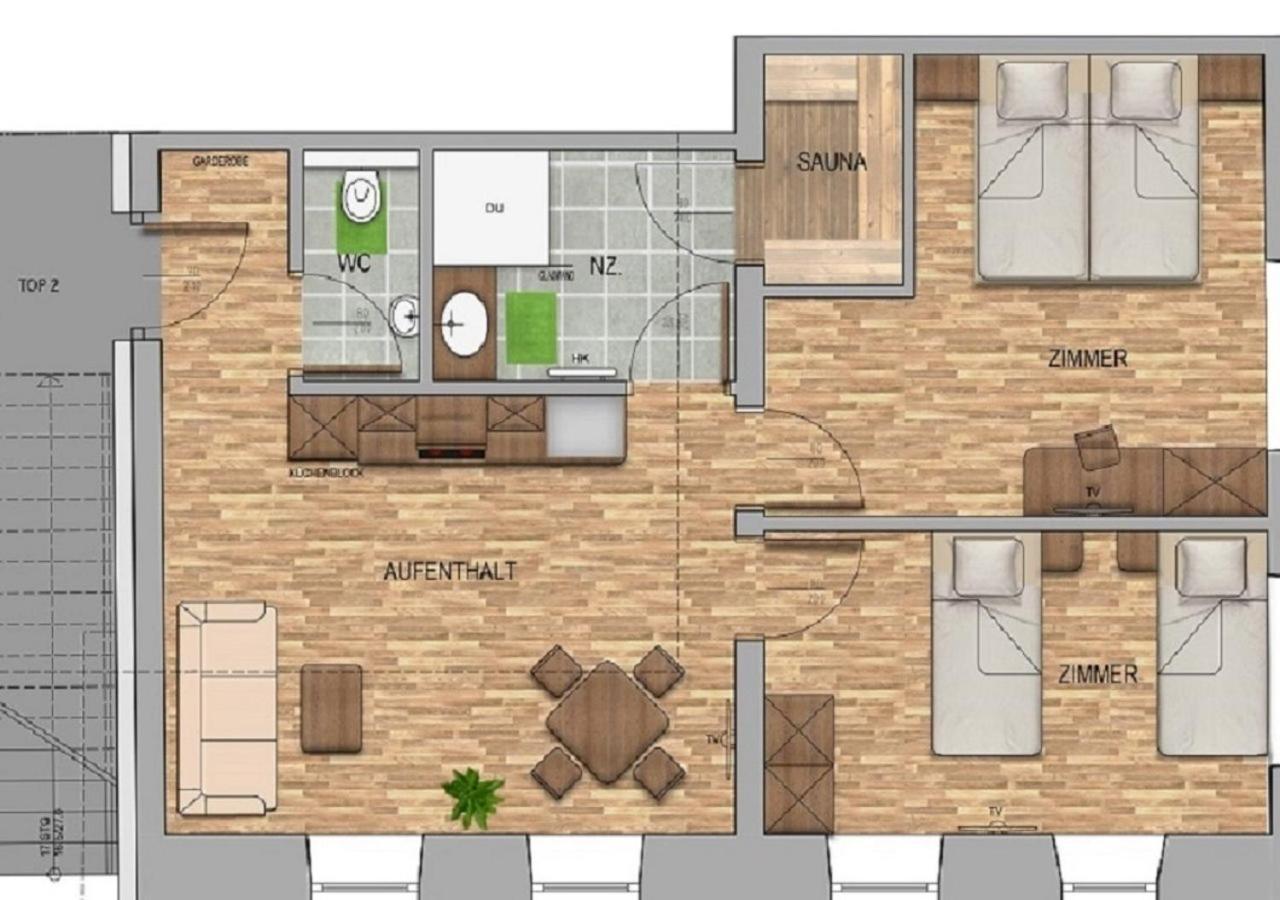 Apartmenthaus Strasswirt De Luxe Tröpolach Exteriör bild
