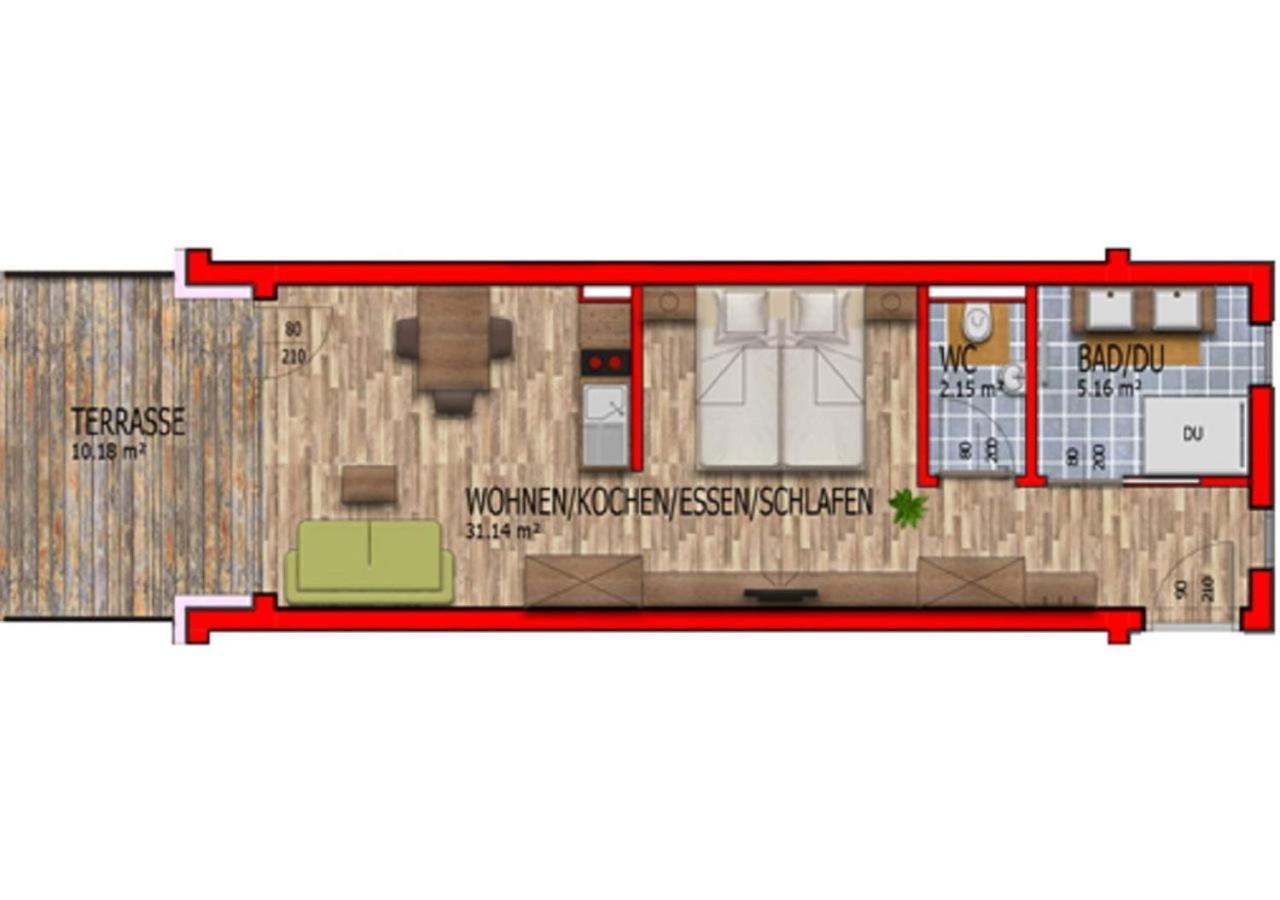 Apartmenthaus Strasswirt De Luxe Tröpolach Exteriör bild